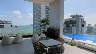 Rooftop Pool at the Adamas Boutique Hotel in Nha Trang, Vietnam