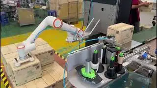 FAIRINO Robot & Conveyor Belt Pick & Place Bar Code Label