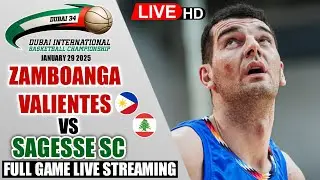 Zamboanga Valientes Philippines vs Sagesse SC Lebanon LIVE | 34th Dubai Basketball Championship