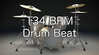 134 BPM Shuffle Drum Beat for Musical Practice
