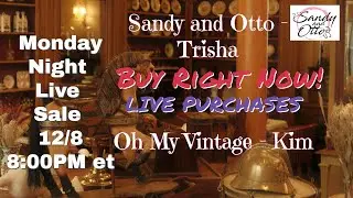 Curated Live Sale Incredible Deals on Unique Vintage Finds! | Dec 8  @8pm et (5pm pt)