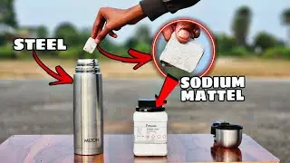 Can Sodium Metal Shake A Steel Bottle With Water? Mind-blowing Science Experiment!