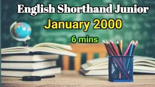Shorthand English Junior/January 2000/ @devshorthandspeedintamilan5452