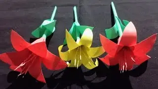 🌸LILY🌸 Crepe Paper Flowers_Flower Craft ideas.