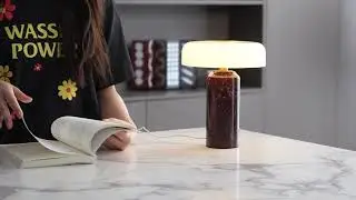 Lunara Marble Table Lamp (Built-in Battery)