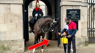 I’M SHOCKED With What This STUPID Parent Does To His Child At Horse Guards LONDON