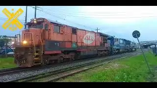 Tril de GE c30-7(Dash-7) ALL/rumo escoteiras em PCZ Concei&ccedil;&atilde;ozinha Guaruj&aacute; porto de Santos
