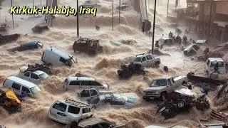 Flash floods in Iraq, the first heavy rains of the season flood Kirkuk and Halabja