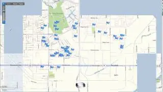 Bakersfield Foreclosure Map January 2012