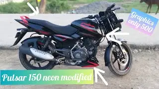Pulsar 150 neon graphics and engine Kaul modification