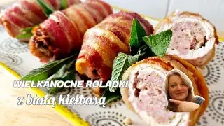 Tutaj po raz pierwszy zobaczysz ten przepis. Roladki z indyka z białą kiełbasą.