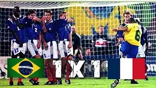 Brasil 1 x 1 Fran&ccedil;a &bull; Torneio da Fran&ccedil;a | 1997