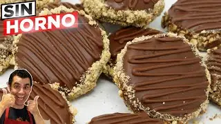 Sin Harina y sin horno con 4 ingredientes y DELICIOSOS! 😍🍫 De chocolate muy rápidos. Receta # 838