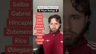 Do You Agree With These Arsenal Player Ratings vs Manchester United? 🤔 #arsenal #arsenalfc #afc