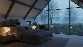 Rain Sound On Window with Thunder Sounds  Rainy Night for Meditation #rain #3