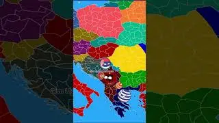 What If Albania Formed Greater Albania? #countryballs #albania #greateralbania