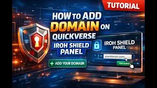 How to add domain on Quickverse Iroh Shield Panel