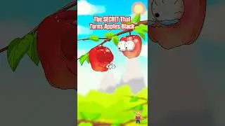 СЕКРЕТ, который делает яблоки черными и суперсладкими🍎 #яблоко #анимация