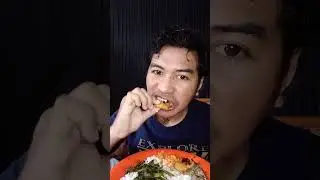 makan nasi 🍚 + kangkung tumis + kerupuk + tahu goreng + 🐟 ikan kering #makanseadanya