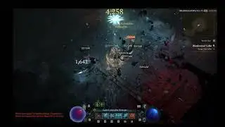 Diablo 4 Frost Sorcerer blowing up most of a cellar with just Ice Armor