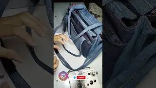 DIY DENIM TOTE BAG UPCYCLING PATCHWORK #sewingprojects #sewingtoturial #denimdesign #denimbag