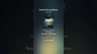 Sunday Morning Silence