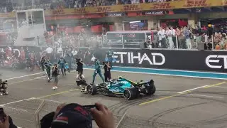 Sebastian Vettel farewell donut || 2022 Abu Dhabi Grand Prix
