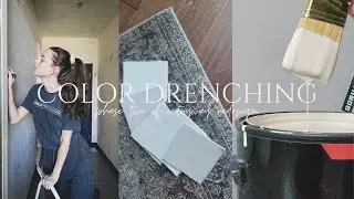 Choosing the Paint Color and Color Drenching the Entryway - Episode 2 of Entryway