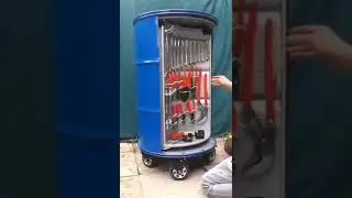 Tool Storage Drum #tools #drum #storageroom #storage #storage_drum #toolbox #tool_room