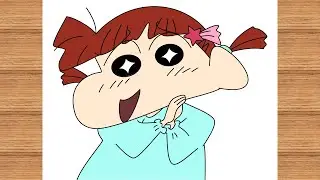 How To Draw Nene Step By Step | Shinchan | Tamanna Drawing |