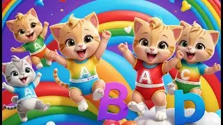 🐱 Two Curious Kittens Chasing Falling Feathers 🪶🎶 | Fun Action Song for Toddlers