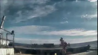 Falcon Heavy Center Core Crashing into the Ocean