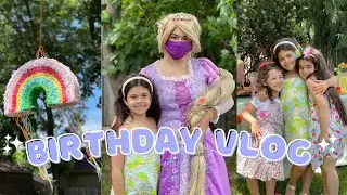Princess Rapunzel Surprises Leah at her Birthday Party!
