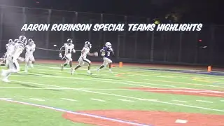 Aaron Robinson Benjamin N Cardozo Special Team Highlights