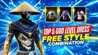 New 😍 Top 5 FREESTYLE God-Level Dress Combination in Free Fire | NO 😱 Top Up!