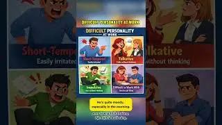 19 VOCABULARY POSTER &ndash; DIFFICULT PERSONALITY AT WORK #tienganhchotre #learnenglish #hoctienganh