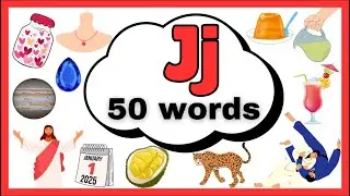 Letter Jj Words for kids/Words starting with Jj /letter j words/ j for Words/Alphabet Jj 