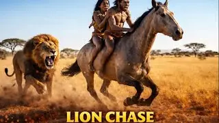 Prehistoric Humans HUNTED by a Deadly Lion | NO ESCAPE Chase