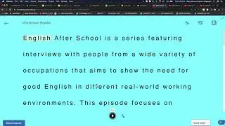 Immersive Reader by Microsoft as Chrome Extension, Probably the best Text to Speech Engine for SLS