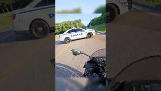 Cop turns right in front of biker 😱 @SixR901