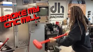 Fixing my Fadal CNC Mill & Can am shock tear down - DH Vlog #68