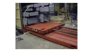 Mobile Transport Tray Moves Steel
