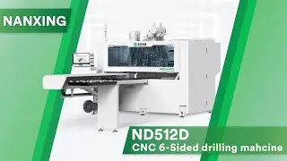 Doulbe drilling block! Nanxing ND512D CNC 6-Sided drilling center