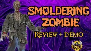 Spirit Halloween 2015 Smoldering Zombie Animatronic Lifesize Prop