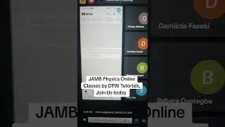 JAMB Physics Online Classes by DTW Tutorials, Join Us today #JAMB #JAMB2025 #dtwtutorials