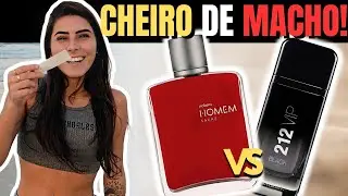 NATURA HOMEM SAGAZ VS 212 VIP BLACK ( Elas não sabiam a MARCA! ) TESTE GEGO | Perfumes Masculinos