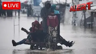 LIVE: Heavy Rains Leave Streets Flooded in Khan Younis, Gaza