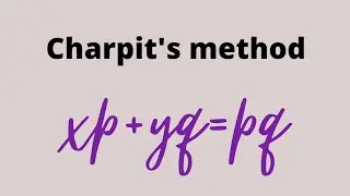 xp+yq=pq | charpit's methods | b.sc. / M.sc. | Mathematics
