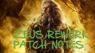 Patch Notes Review: ZEUS REWORK PATCH - Smite - Weak3n