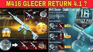 😱BIG News M416 Glacier & AKM Glacier Return? M416 Again Removed from Classic? Explained | PUBGM
